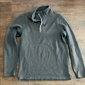 Men's Gray Pullover Sweater | Men's Gray Quarter Zip Sweater | Alpine Design